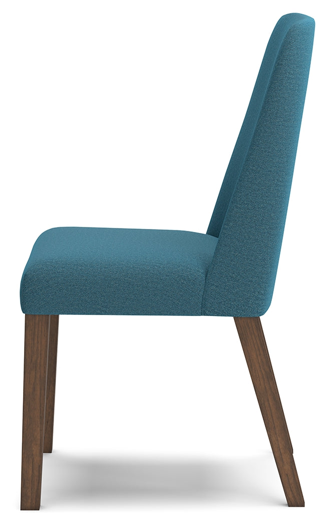 Lyncott Blue/Brown Dining Chair, Set of 2 from Ashley Furniture - Luna Furniture