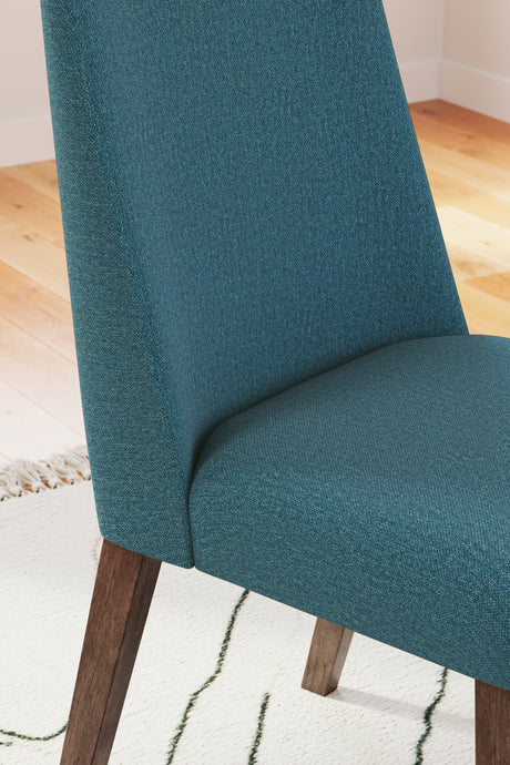 Lyncott Blue/Brown Dining Chair, Set of 2 from Ashley - Luna Furniture