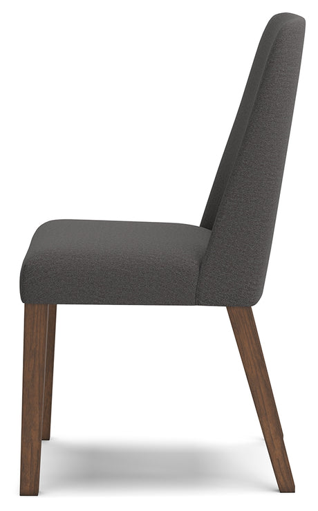 Lyncott Charcoal/Brown Dining Chair, Set of 2 from Ashley - Luna Furniture