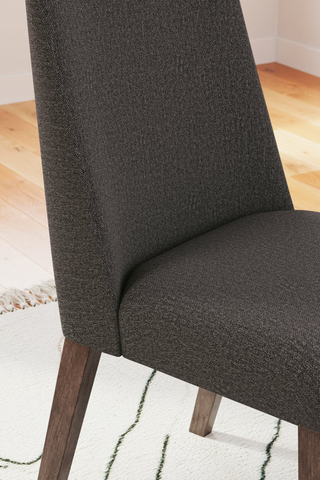 Lyncott Charcoal/Brown Dining Chair, Set of 2 from Ashley - Luna Furniture