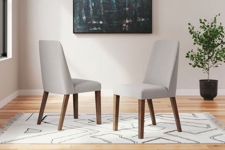 Lyncott Gray/Brown Dining Chair, Set of 2 from Ashley - Luna Furniture