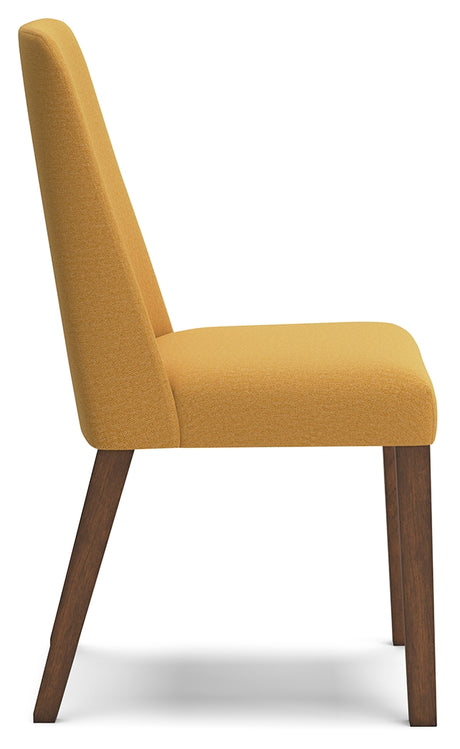 Lyncott Mustard/Brown Dining Chair, Set of 2 from Ashley - Luna Furniture