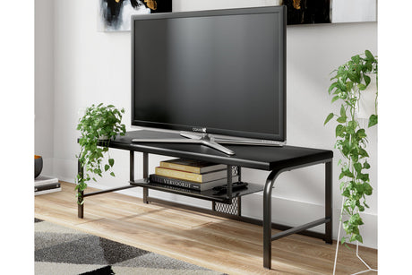 Lynxtyn Black 48" TV Stand from Ashley - Luna Furniture