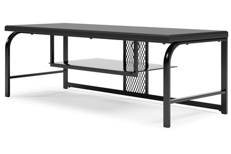 Lynxtyn Black 48" TV Stand from Ashley - Luna Furniture