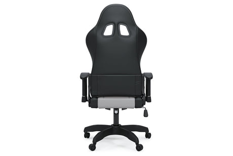 Lynxtyn White/Gray Home Office Desk Chair from Ashley - Luna Furniture