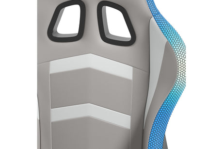 Lynxtyn White/Gray Home Office Desk Chair from Ashley - Luna Furniture