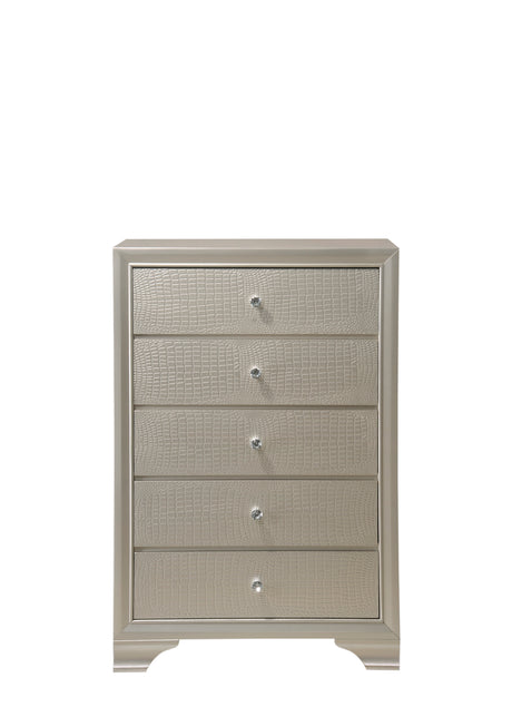 Lyssa Champagne Chest from Crown Mark - Luna Furniture