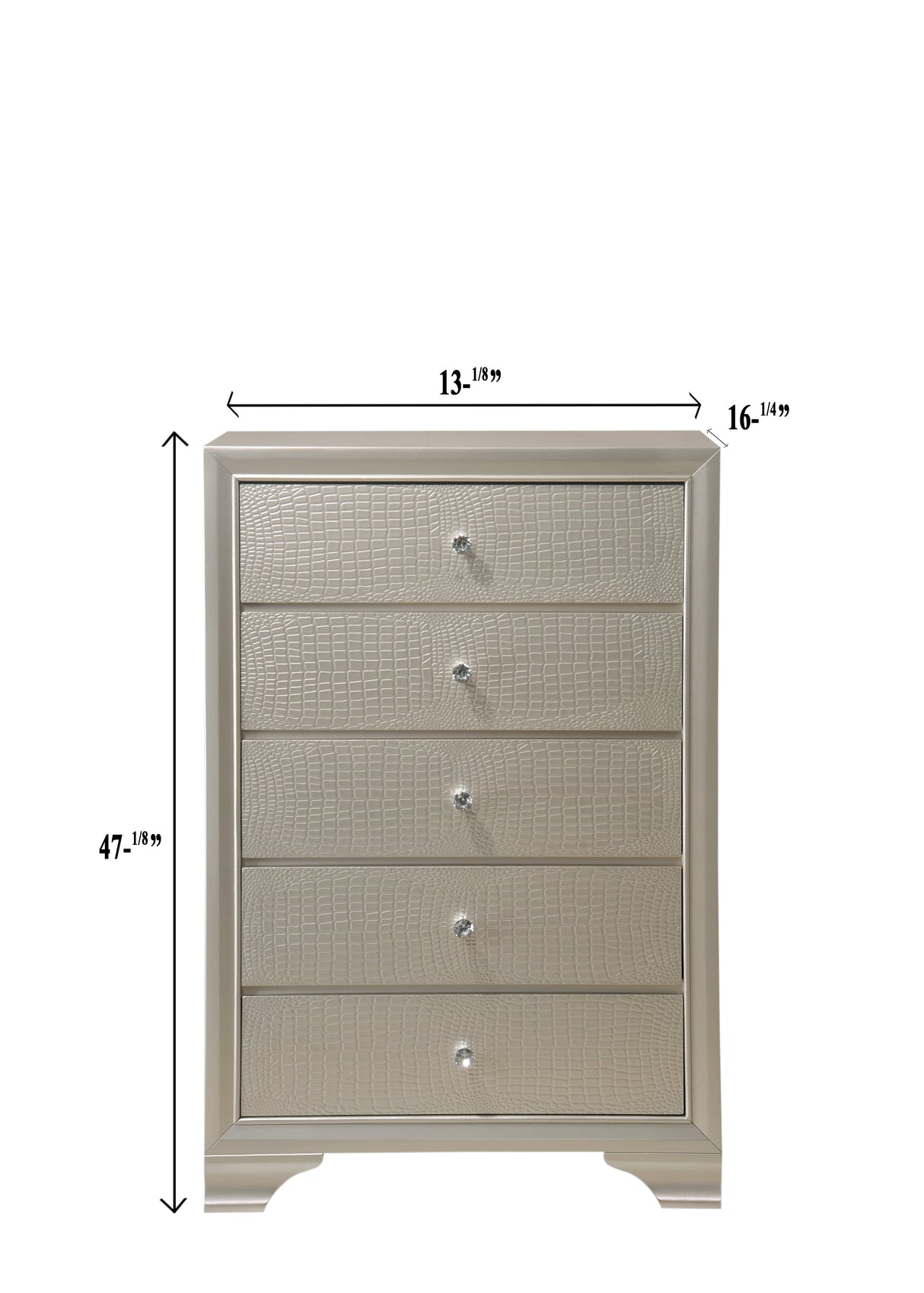 Lyssa Champagne Chest from Crown Mark - Luna Furniture