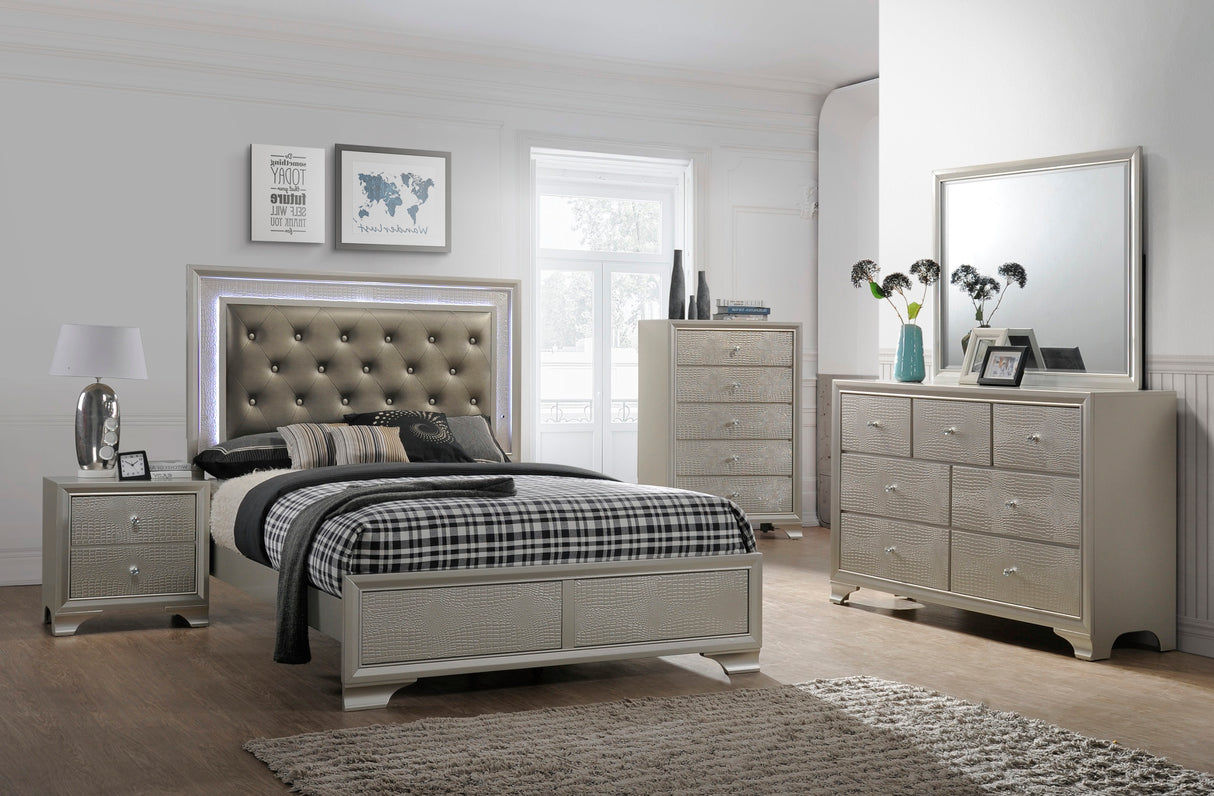 Lyssa Champagne Chest from Crown Mark - Luna Furniture