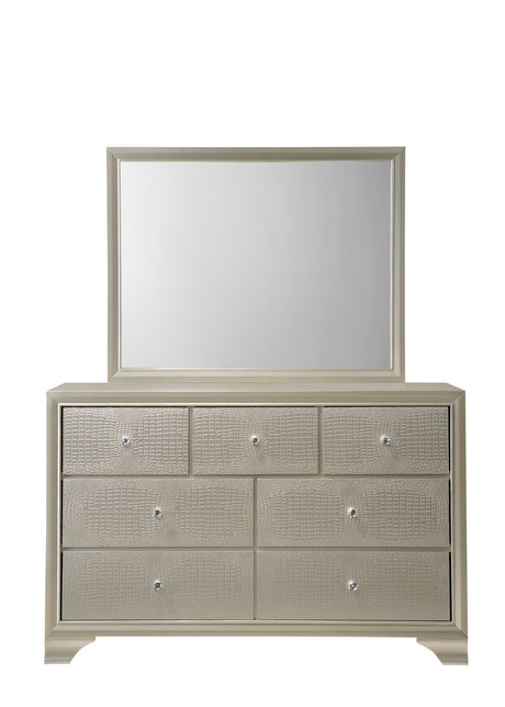 Lyssa Champagne Dresser from Crown Mark - Luna Furniture