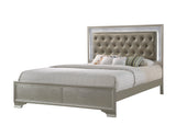 Lyssa Champagne LED Upholstered Panel Bedroom Set from Crown Mark - Luna Furniture