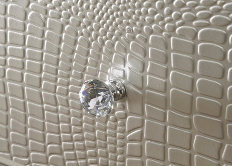 Lyssa Champagne LED Upholstered Panel Youth Bedroom Set from Crown Mark - Luna Furniture