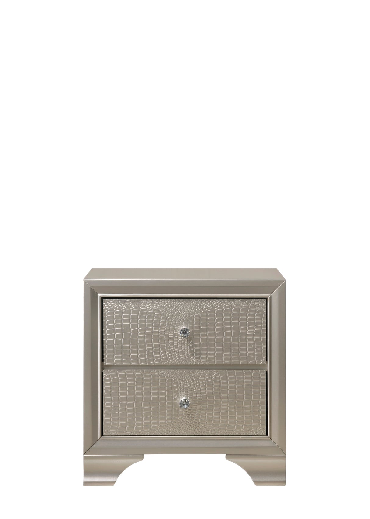 Lyssa Champagne LED Upholstered Panel Youth Bedroom Set from Crown Mark - Luna Furniture