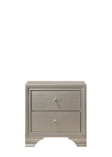 Lyssa Champagne LED Upholstered Panel Youth Bedroom Set from Crown Mark - Luna Furniture