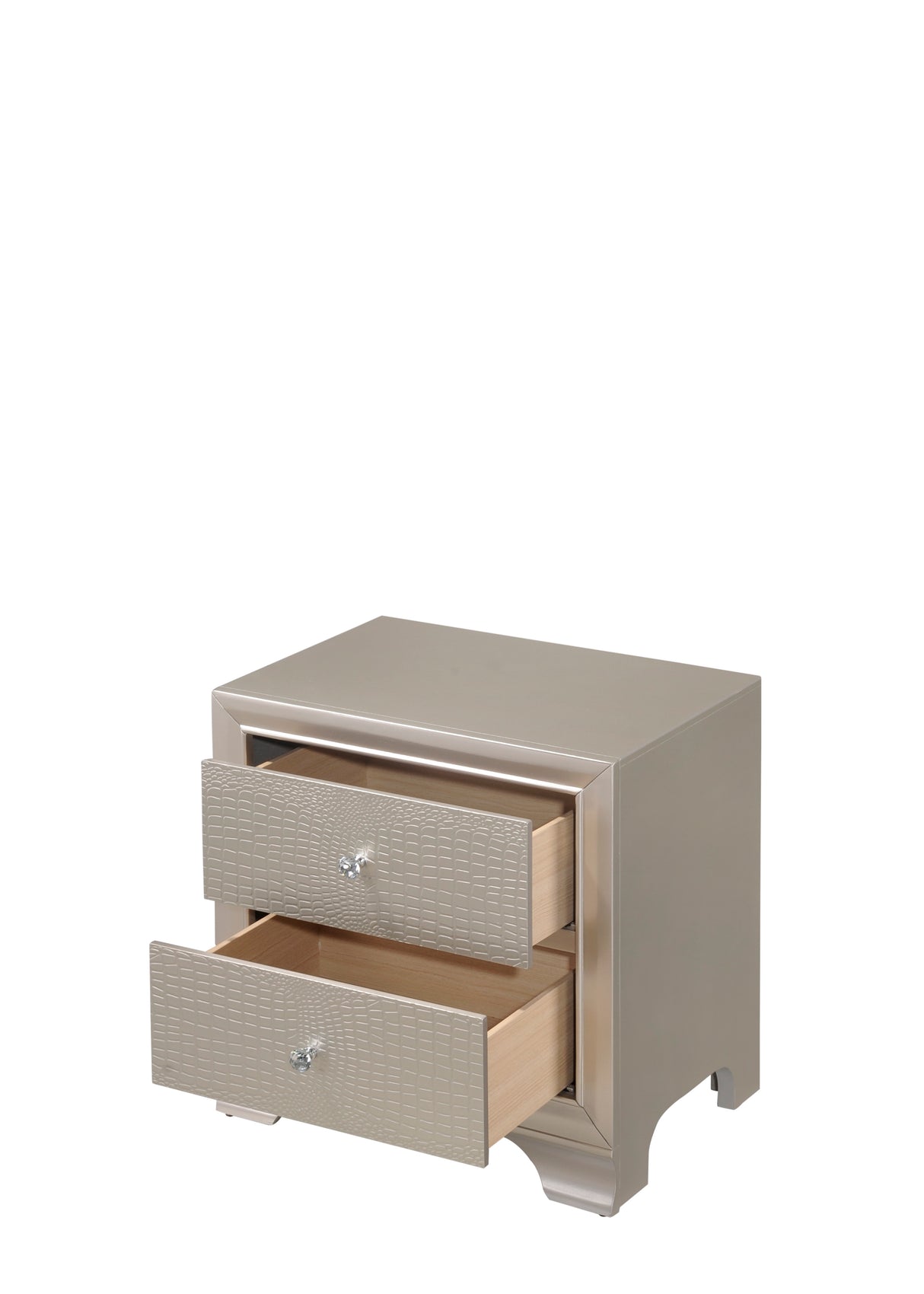 Lyssa Champagne LED Upholstered Panel Youth Bedroom Set from Crown Mark - Luna Furniture