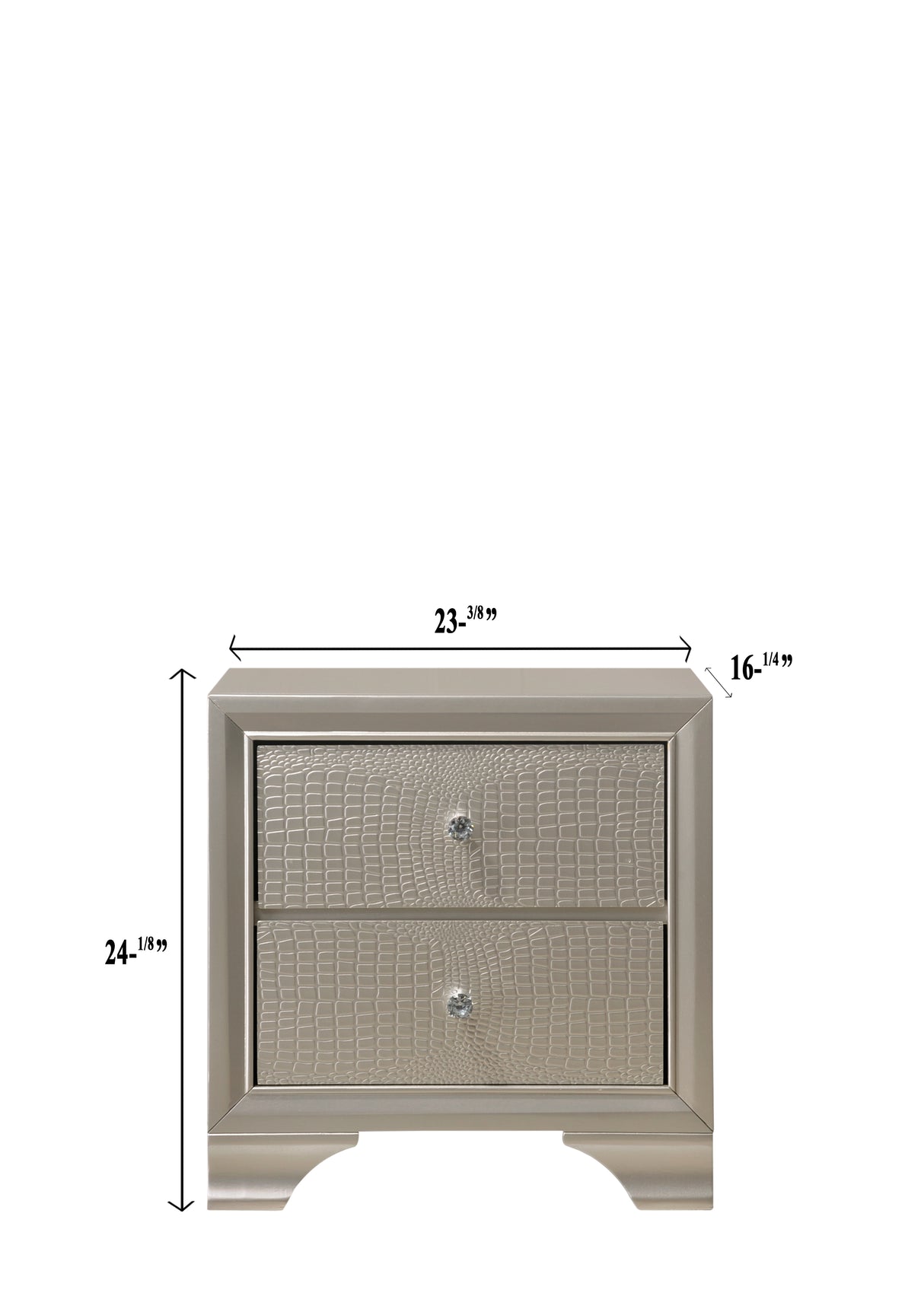 Lyssa Champagne LED Upholstered Panel Youth Bedroom Set from Crown Mark - Luna Furniture