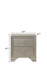 Lyssa Champagne LED Upholstered Panel Youth Bedroom Set from Crown Mark - Luna Furniture