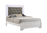 Lyssa Frost Full LED Upholstered Panel Bed from Crown Mark - Luna Furniture