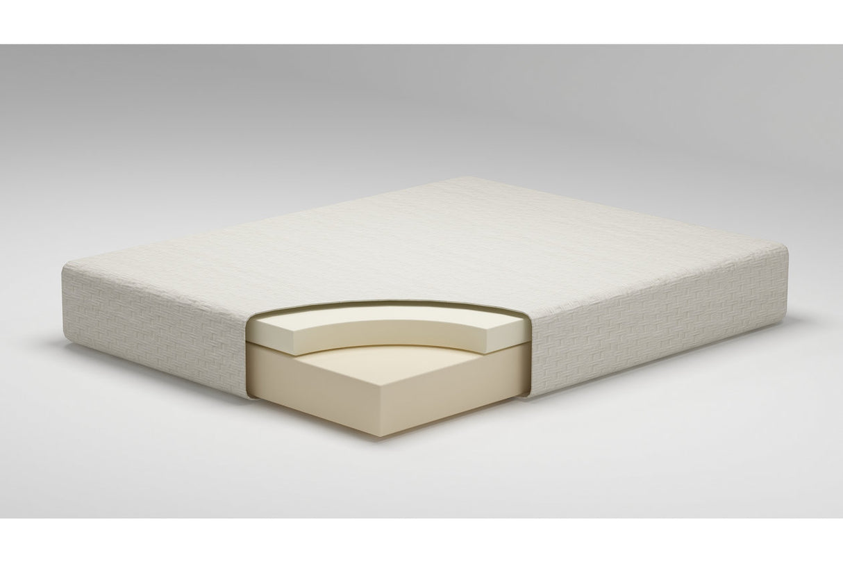Chime 8 Inch Memory Foam White Twin Mattress in a Box -  - Luna Furniture