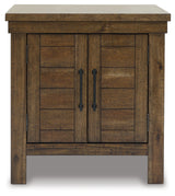 MORIVILLE Grayish Brown End Table from Ashley - Luna Furniture