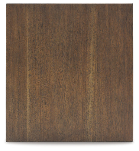 MORIVILLE Grayish Brown End Table from Ashley - Luna Furniture