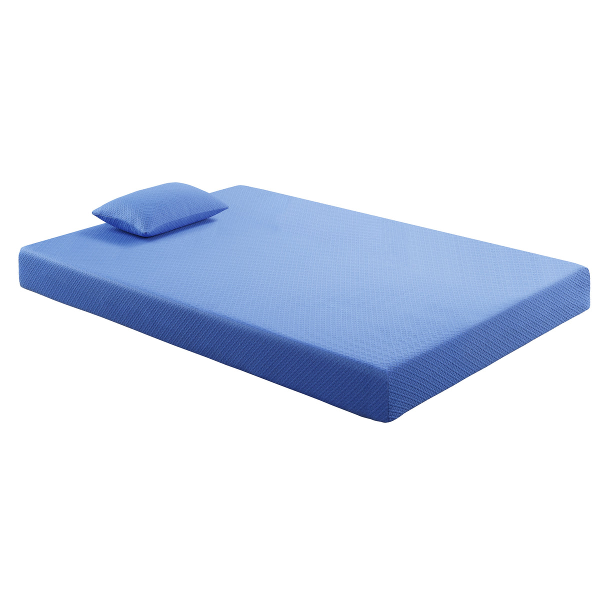 MT-PG07BLF 7" Blue Full Gel-Infused Memory Foam Mattress Set from Homelegance - Luna Furniture