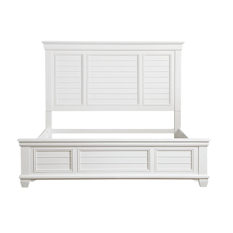 Mackinac White Queen Panel Bed from Homelegance - Luna Furniture