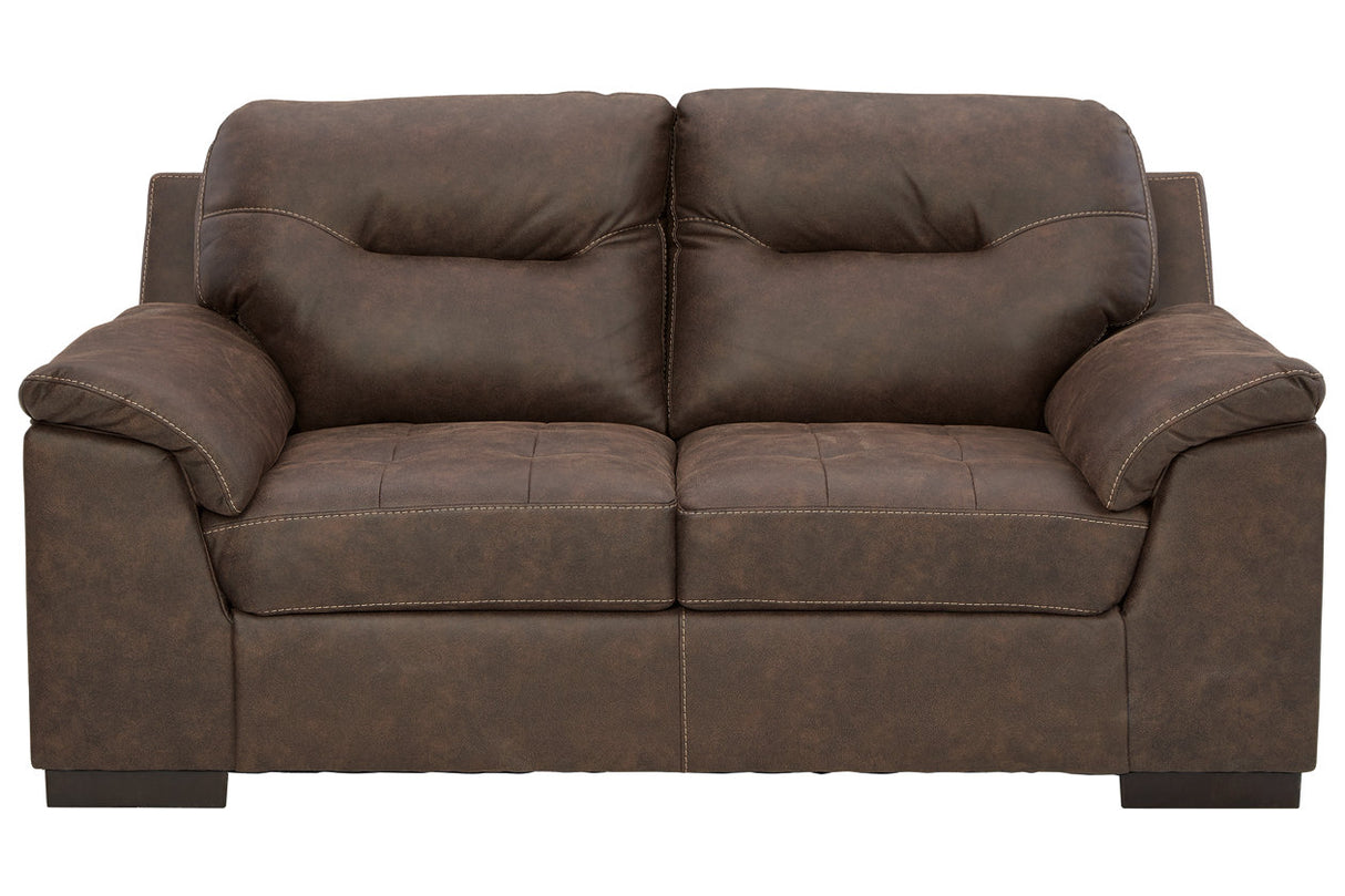 Maderla Walnut Loveseat from Ashley - Luna Furniture