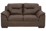 Maderla Walnut Loveseat from Ashley - Luna Furniture