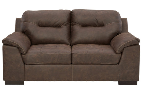 Maderla Walnut Loveseat from Ashley - Luna Furniture