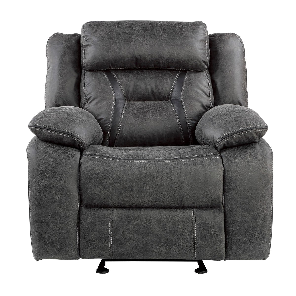 Madrona Hill Gray Glider Reclining Chair from Homelegance - Luna Furniture