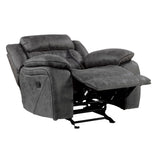 Madrona Hill Gray Glider Reclining Chair from Homelegance - Luna Furniture