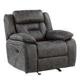 Madrona Hill Gray Glider Reclining Chair from Homelegance - Luna Furniture