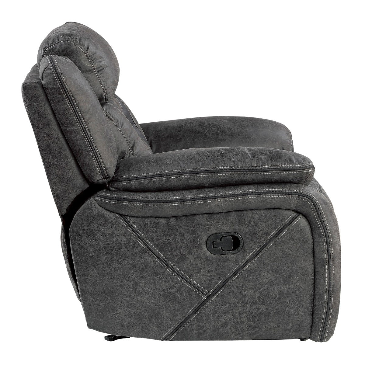 Madrona Hill Gray Glider Reclining Chair from Homelegance - Luna Furniture