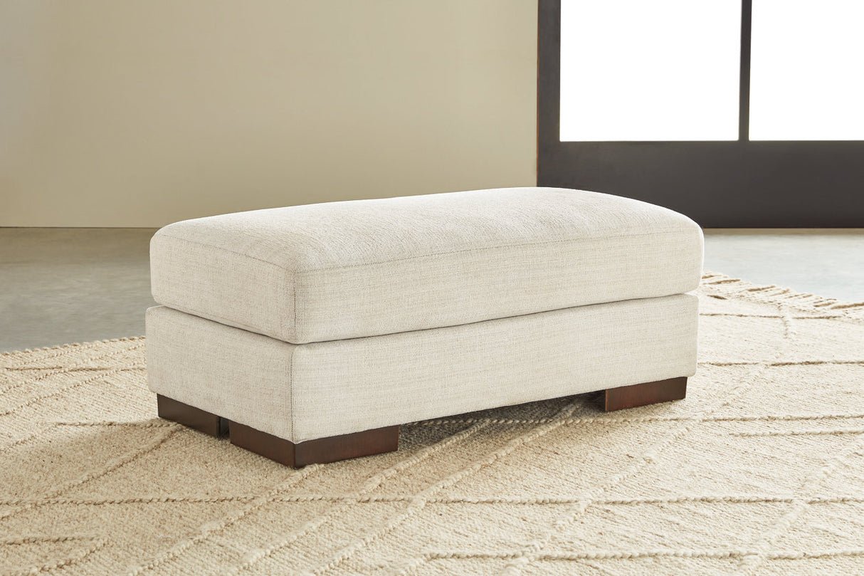 Maggie Birch Ottoman from Ashley Furniture - Luna Furniture