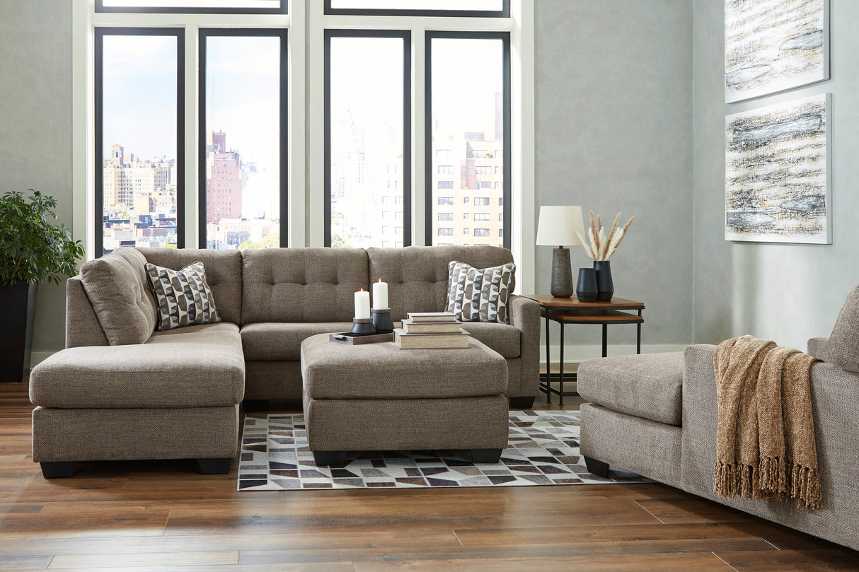 Mahoney Chocolate 2-Piece LAF Chaise Sectional from Ashley - Luna Furniture