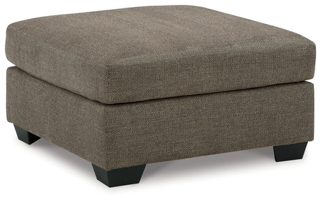 Mahoney Chocolate Oversized Accent Ottoman from Ashley - Luna Furniture