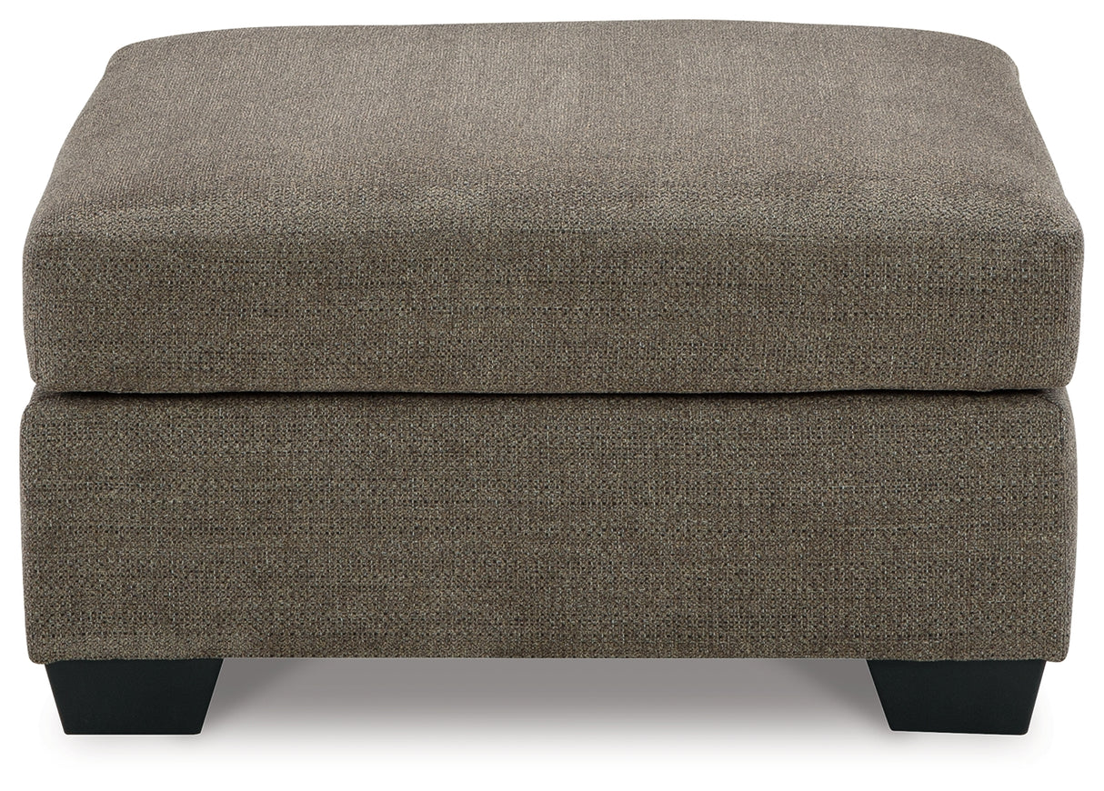 Mahoney Chocolate Oversized Accent Ottoman from Ashley - Luna Furniture