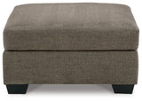 Mahoney Chocolate Oversized Accent Ottoman from Ashley - Luna Furniture