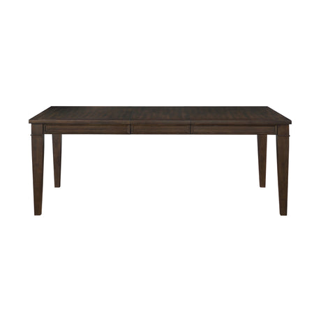 Makah Dark Brown 78" Extendable Dining Table from Homelegance - Luna Furniture