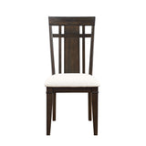 Makah Dark Brown/Beige Side Chair, Set of 2 from Homelegance - Luna Furniture