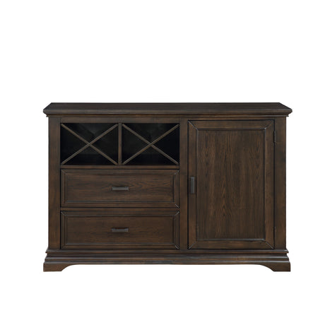 Makah Dark Brown Dining Server from Homelegance - Luna Furniture
