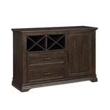 Makah Dark Brown Dining Server from Homelegance - Luna Furniture