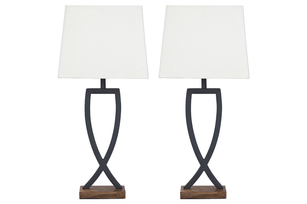 Makara Black/Brown Table Lamp from Ashley - Luna Furniture