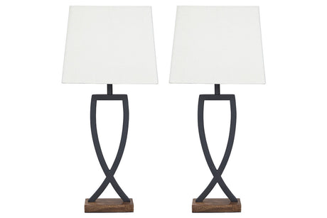 Makara Black/Brown Table Lamp from Ashley - Luna Furniture