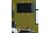 Malana Brass Finish Table Lamp from Ashley - Luna Furniture
