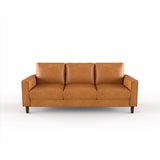 Malcolm Brown Faux Leather Sofa from Homelegance - Luna Furniture