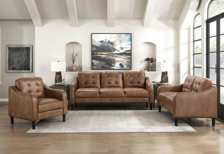 Mallory Brown Living Room Set from Homelegance - Luna Furniture