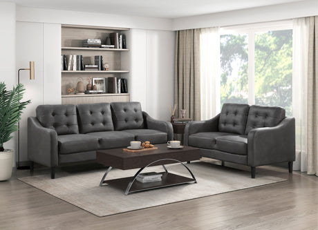 Mallory Gray Living Room Set from Homelegance - Luna Furniture