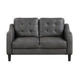 Mallory Gray Loveseat from Homelegance - Luna Furniture